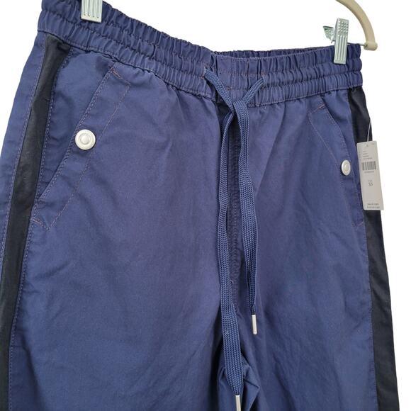 Anthropologie Maeve Tenley Twill Track Tuxedo Stripe Tapered Pants Women Sz XS - Picture 6 of 10